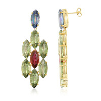 Boucles d'oreilles en argent et Topaze