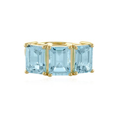 Bague en argent et Topaze bleu ciel