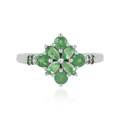 Bague en argent et Grenat Tsavorite