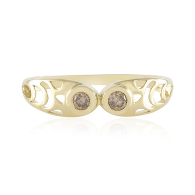 Bague en or et Diamant champagne I2 (Ornaments by de Melo)