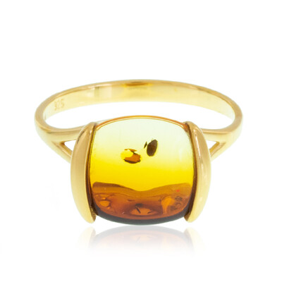 Bague en argent et Ambre baltique (dagen)