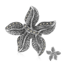 Broche en argent et Marcassite (Annette classic)