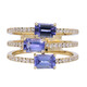 Bague en or et Tanzanite AAA (CIRARI)