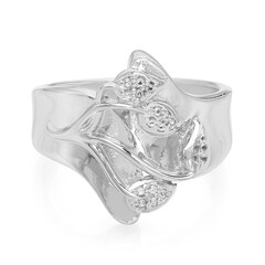 Bague en argent et Topaze blanche