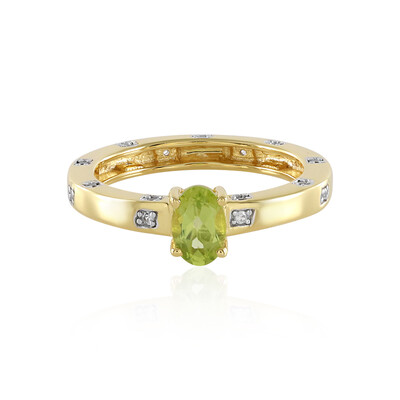 Bague en argent et Péridot