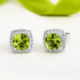 Boucles d'oreilles en argent et Péridot
