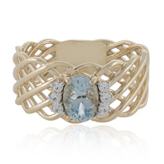 Bague en or et Aigue-marine (La Revelle)