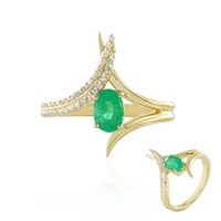 Bague en or et Emeraude de Colombie (de Melo)