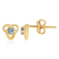 Boucles d'oreilles en argent et Aigue-Marine Santa Maria