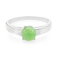 Bague en argent et Chrysoprase impériale