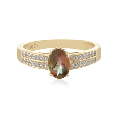 Bague en or et Pierre du Soleil de l’Orégon