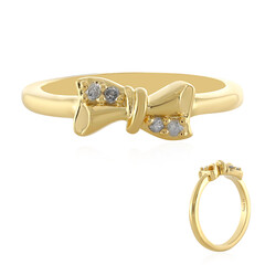 Bague en argent et Diamant I4 (J)