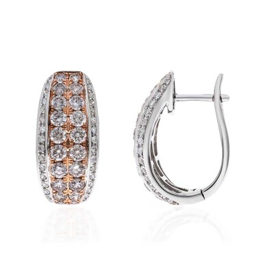 Boucles d'oreilles en or et Diamant rose I1 (CIRARI)