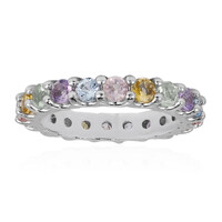 Bague en argent et Topaze bleu ciel