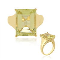 Bague en argent et Quartz citron