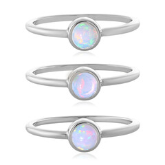 Bague en argent et Opale Welo