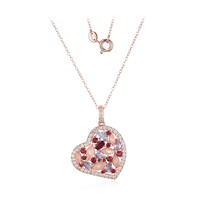Collier en argent et Quartz rose