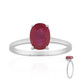 Bague en argent et Rubis de Bemainty