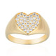 Bague en argent et Topaze blanche (M de Luca)
