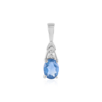 Pendentif en argent et Fluorite à couleur changeante