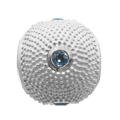 Pendentif en argent et Topaze bleu Suisse (MONOSONO COLLECTION)