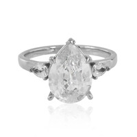 Bague en platine et Zircon de Preah Vihear (de Melo)