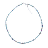 Collier en argent et Fluorite