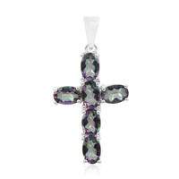Pendentif en argent et Quartz mystique