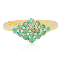 Bague en argent et Emeraude de Colombie