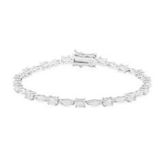 Bracelet en argent et Topaze blanche