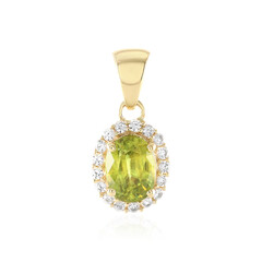 Pendentif en or et Sphène