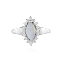 Bague en argent et Opale d'Australie