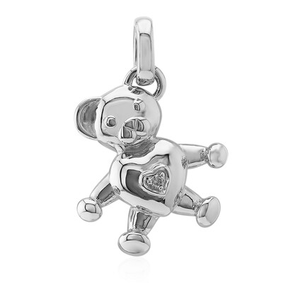 Charm en argent et Diamant SI1 (G) (Annette)