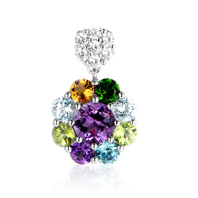 Pendentif en argent et Améthyste
