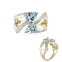 Bague en or et Aigue-Marine Santa Maria (de Melo)