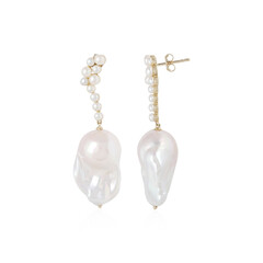 Boucles d'oreilles en or et Perle de culture d'eau douce (de Melo)