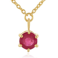 Collier en argent et Rubis de Madagascar