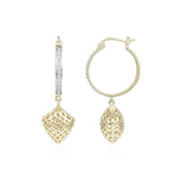 Boucles d'oreilles en or et Diamant I1 couleur (I) (Ornaments by de Melo)