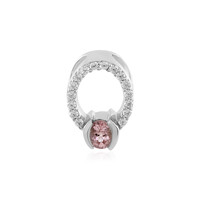 Pendentif en argent et Tourmaline rose