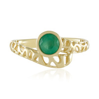 Bague en or et Emeraude de Zambie (Ornaments by de Melo)