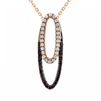 Collier en or et Diamant noir