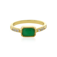 Bague en argent et Emeraude de Zambie
