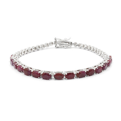 Bracelet en argent et Rubis