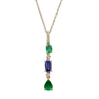 Collier en or et Tanzanite AAA (CIRARI)