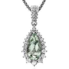 Collier en argent et Améthyste verte (Dallas Prince Designs)