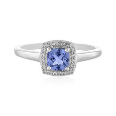 Bague en argent et Tanzanite non chauffée