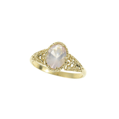 Bague en or et Quartz rose (dagen)