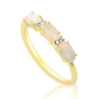 Bague en or et Opale Welo