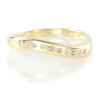 Bague en argent et Diamant champagne