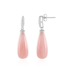 Boucles d'oreilles en argent et Quartz Guava
